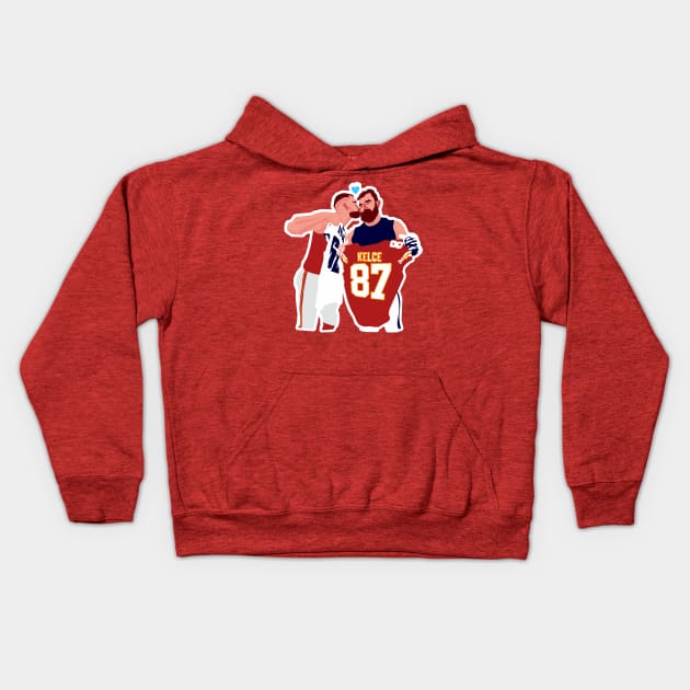 Travis KELCE x Jason KELCE - RED Kids Hoodie by Mic jr